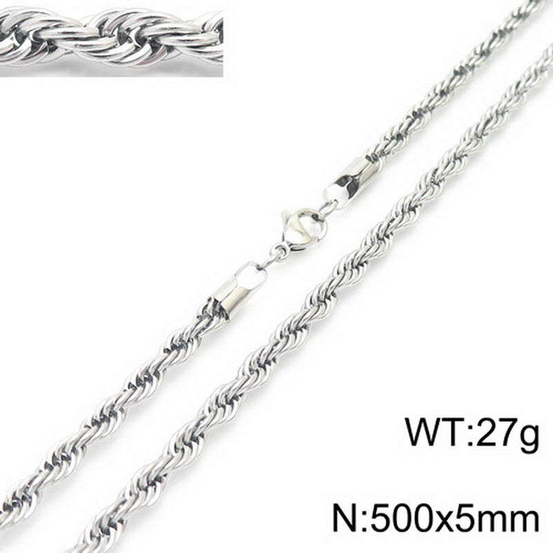 Simple Style Geometric Titanium Steel Plating Necklace 1 Piece