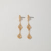 1 Pair Sweet Simple Style Flower Plating Alloy Drop Earrings