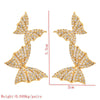 1 Pair Simple Style Butterfly Plating Inlay Copper Zircon 18k Gold Plated Ear Studs