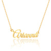 Simple Style Letter Stainless Steel Copper Plating 14k Gold Plated Pendant Necklace