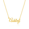 Simple Style Letter Stainless Steel Copper Plating 14k Gold Plated Pendant Necklace