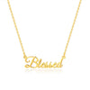 Simple Style Letter Stainless Steel Copper Plating 14k Gold Plated Pendant Necklace