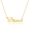 Simple Style Letter Stainless Steel Copper Plating 14k Gold Plated Pendant Necklace