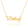 Simple Style Letter Stainless Steel Copper Plating 14k Gold Plated Pendant Necklace