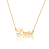 Simple Style Letter Stainless Steel Copper Plating 14k Gold Plated Pendant Necklace