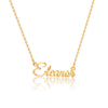 Simple Style Letter Stainless Steel Copper Plating 14k Gold Plated Pendant Necklace