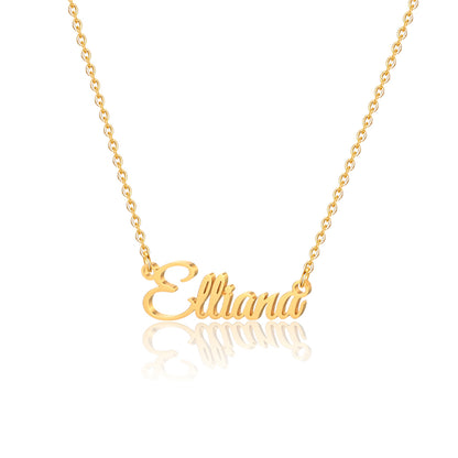 Simple Style Letter Stainless Steel Copper Plating 14k Gold Plated Pendant Necklace