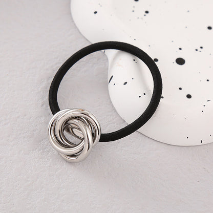 Lady Geometric Metal Handmade Hair Tie 1 Piece