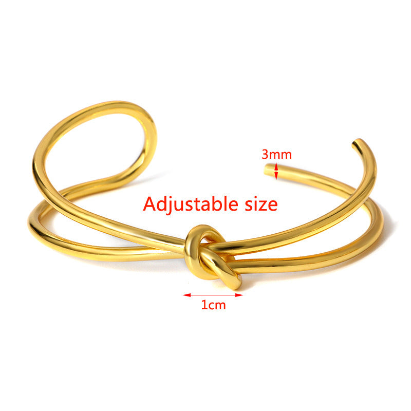 Simple Style Geometric Copper Plating 18k Gold Plated Bangle
