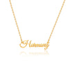 Simple Style Letter Stainless Steel Copper Plating 14k Gold Plated Pendant Necklace