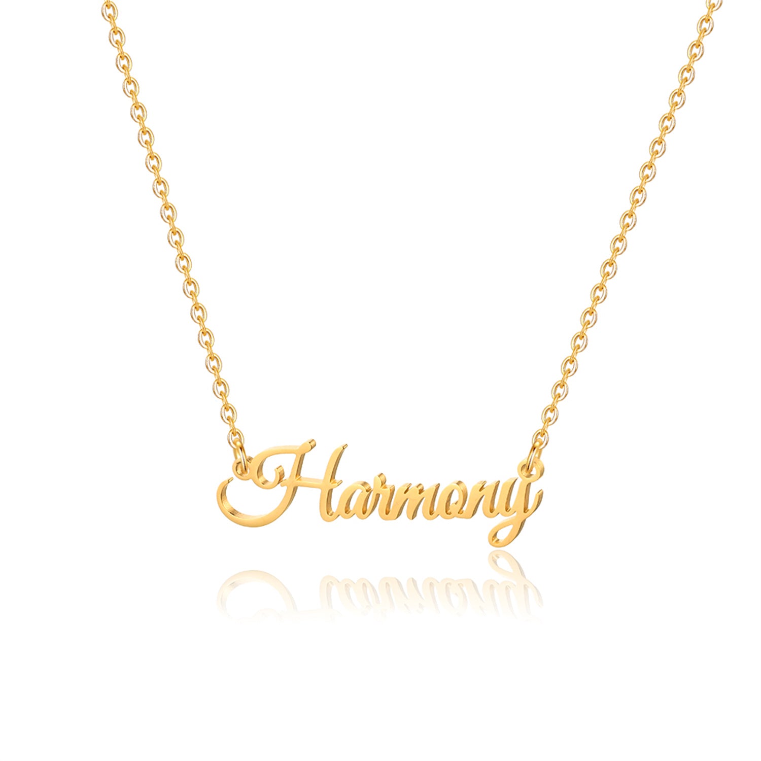 Simple Style Letter Stainless Steel Copper Plating 14k Gold Plated Pendant Necklace