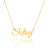 Simple Style Letter Stainless Steel Copper Plating 14k Gold Plated Pendant Necklace