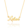 Simple Style Letter Stainless Steel Copper Plating 14k Gold Plated Pendant Necklace