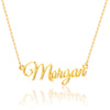 Simple Style Letter Stainless Steel Copper Plating 14k Gold Plated Pendant Necklace