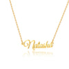 Simple Style Letter Stainless Steel Copper Plating 14k Gold Plated Pendant Necklace