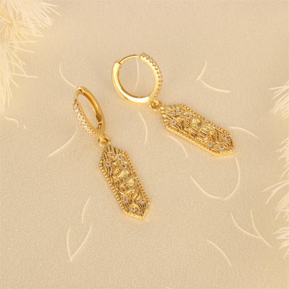 Elegant Simple Style Snake Copper Plating Inlay Zircon 18k Gold Plated Jewelry Set