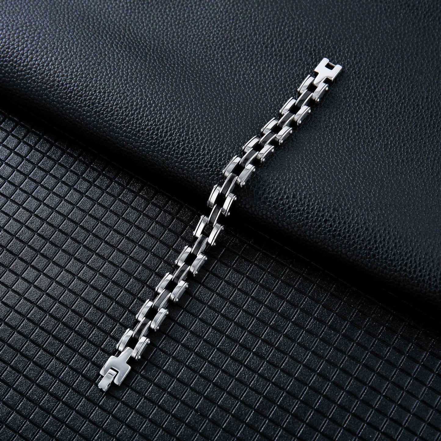 Hip-hop Geometric Titanium Steel Plating Bracelets