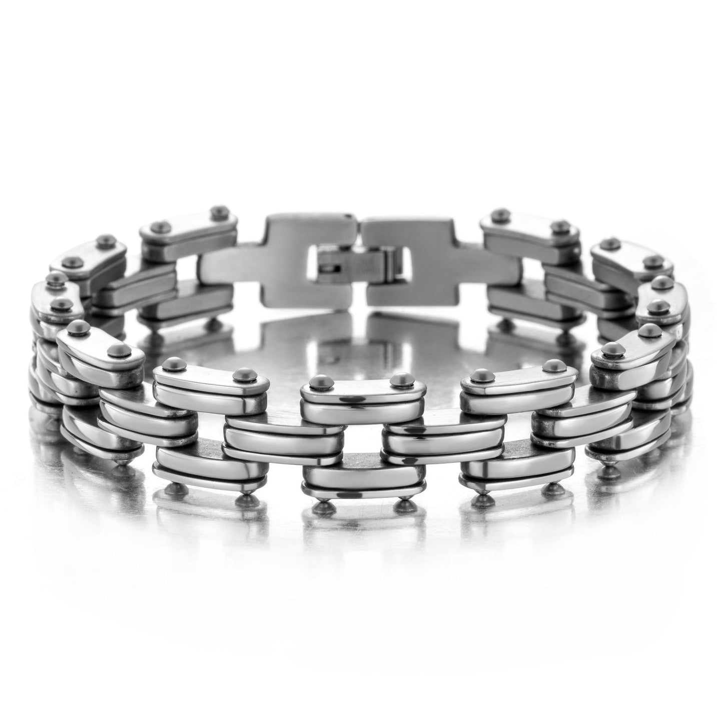 Hip-hop Geometric Titanium Steel Plating Bracelets