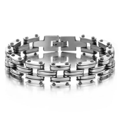 Hip-hop Geometric Titanium Steel Plating Bracelets