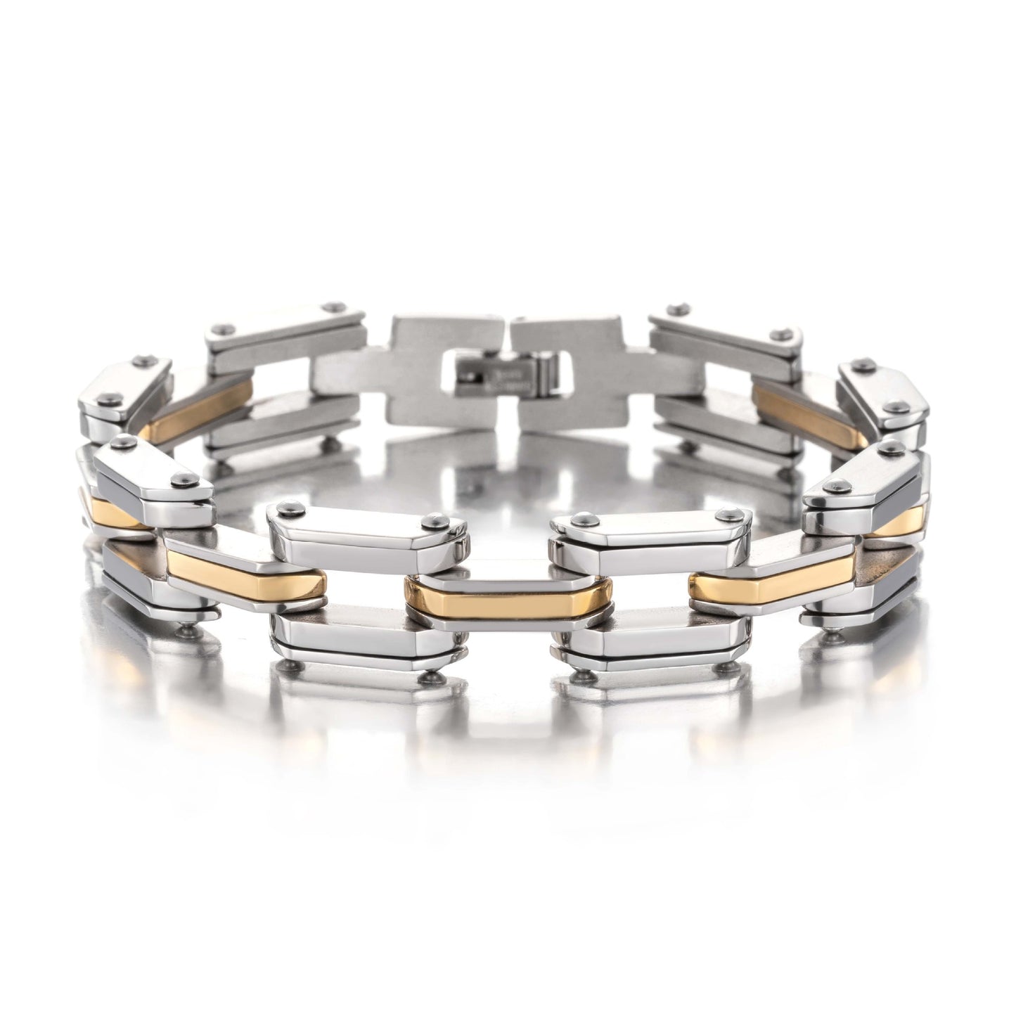 Hip-hop Geometric Titanium Steel Plating Bracelets