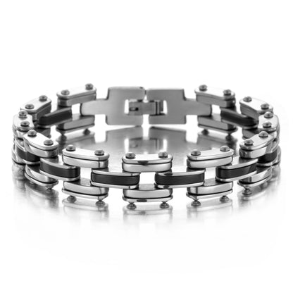 Hip-hop Geometric Titanium Steel Plating Bracelets