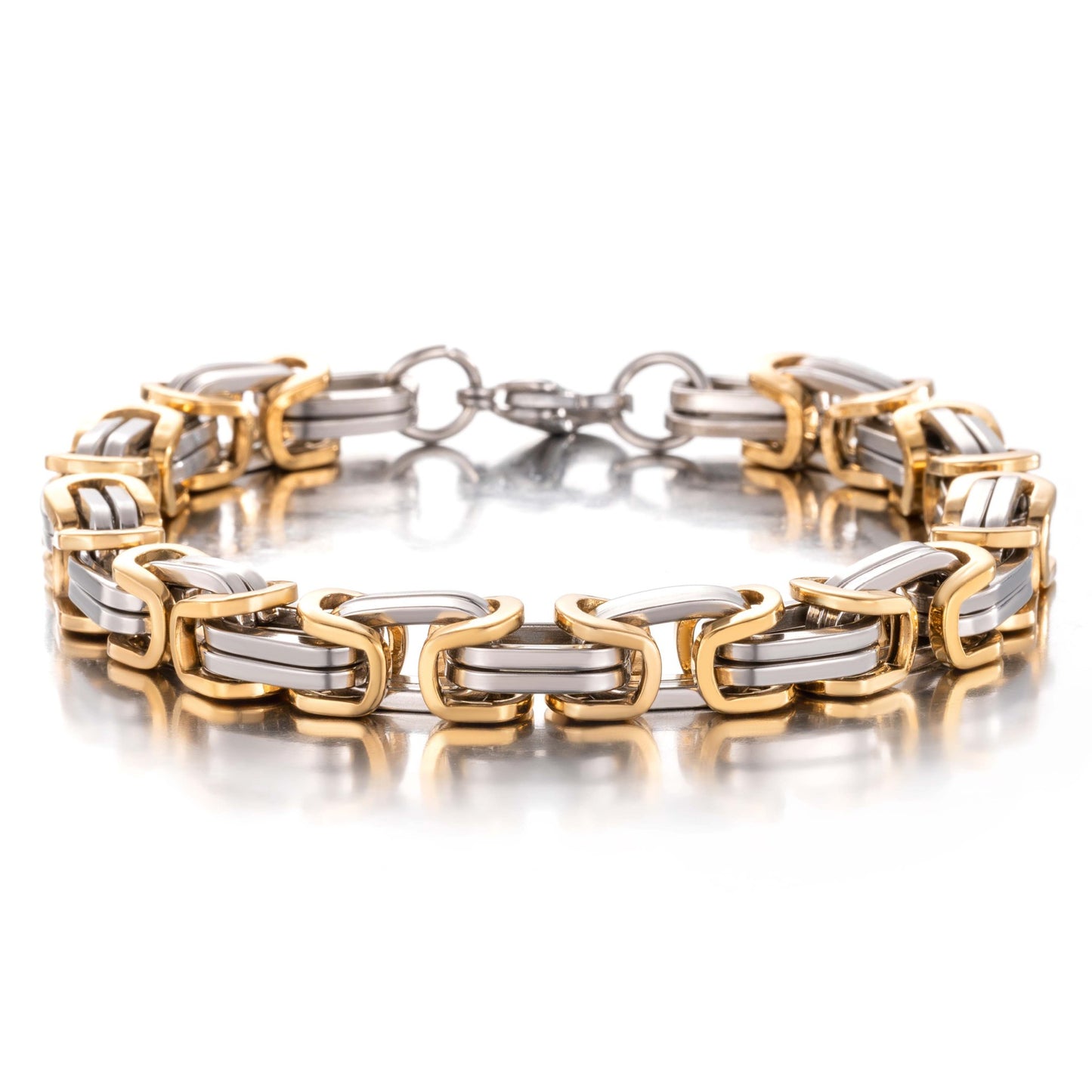 Hip-hop Geometric Titanium Steel Plating Bracelets