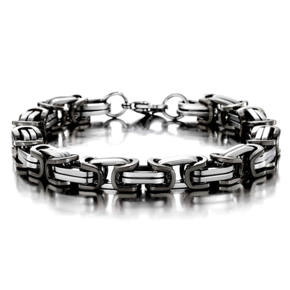 Hip-hop Geometric Titanium Steel Plating Bracelets