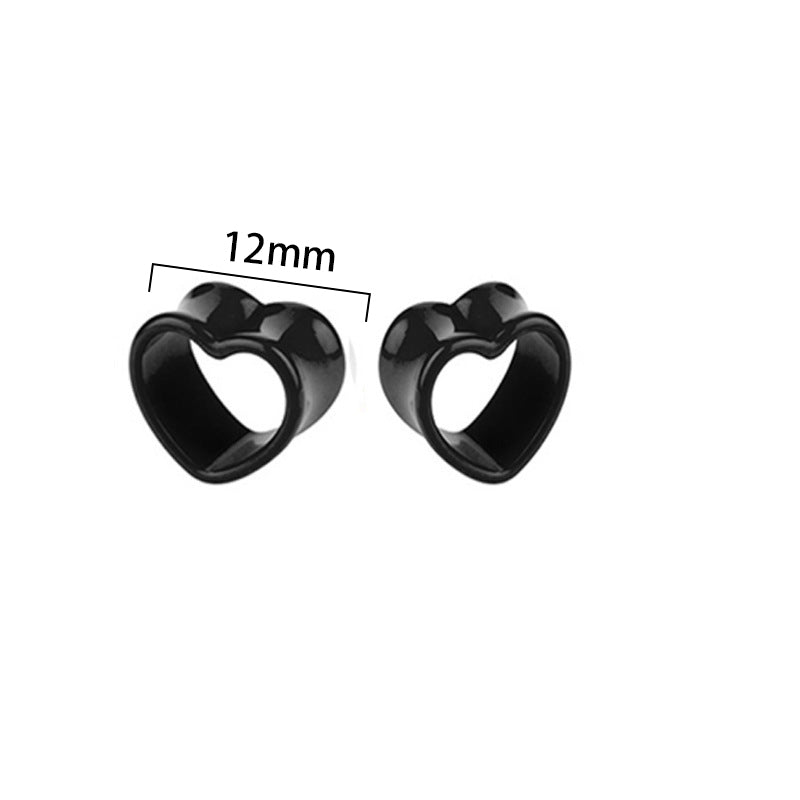 Simple Style Heart Shape Arylic Auricle 1 Pair