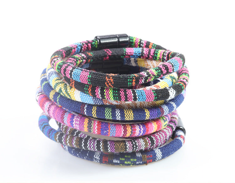 Ethnic Style Multicolor Mixed Materials Unisex Bracelets