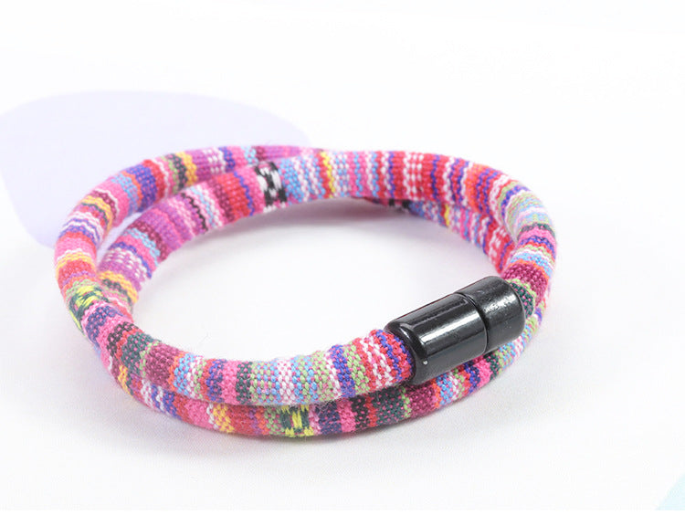 Ethnic Style Multicolor Mixed Materials Unisex Bracelets