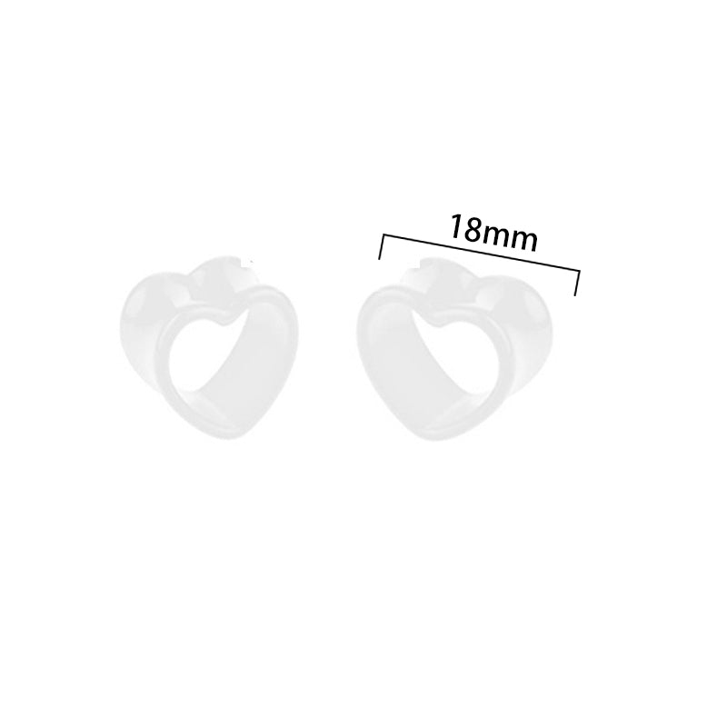 Simple Style Heart Shape Arylic Auricle 1 Pair