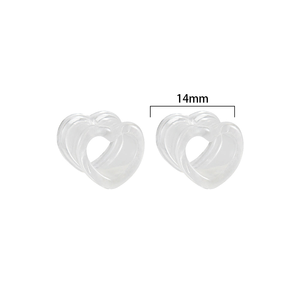 Simple Style Heart Shape Arylic Auricle 1 Pair