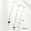 Simple Style Devil's Eye Stainless Steel Plating Ear Line 1 Pair