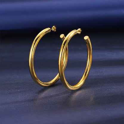 1 Piece Casual Elegant Classic Style Geometric Stainless Steel 18k Gold Plated Drop Earrings