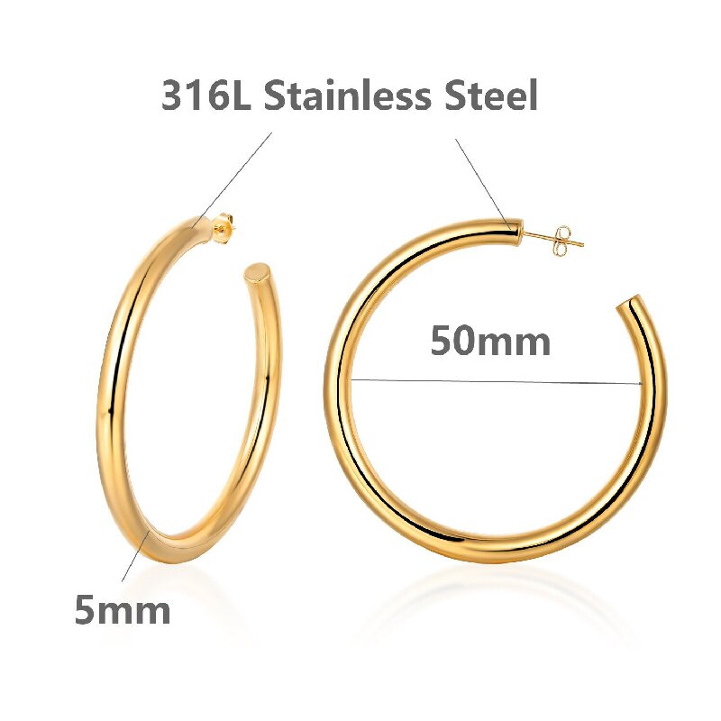 1 Piece Casual Elegant Classic Style Geometric Stainless Steel 18k Gold Plated Drop Earrings