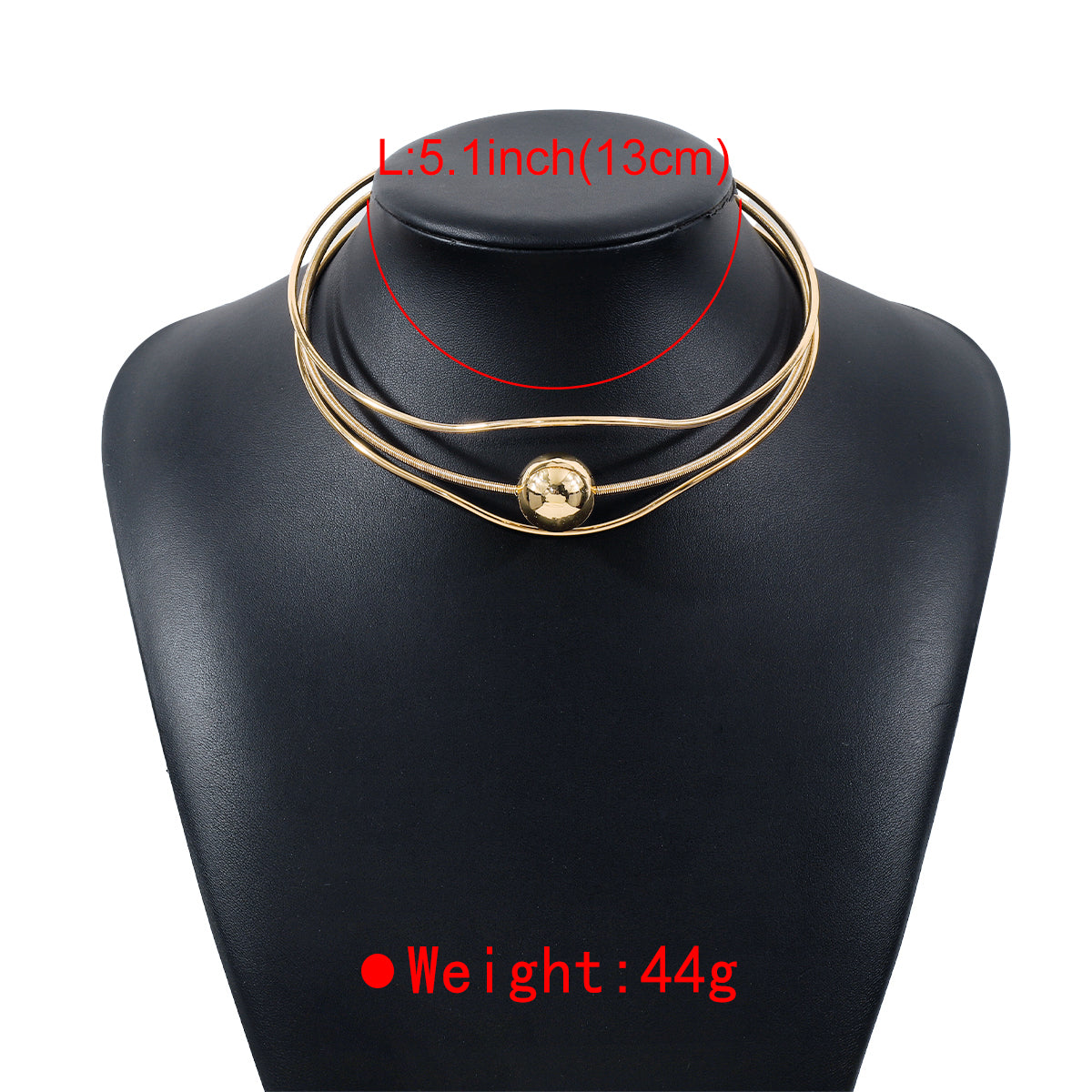 Modern Style Simple Style Solid Color Alloy Women's Choker