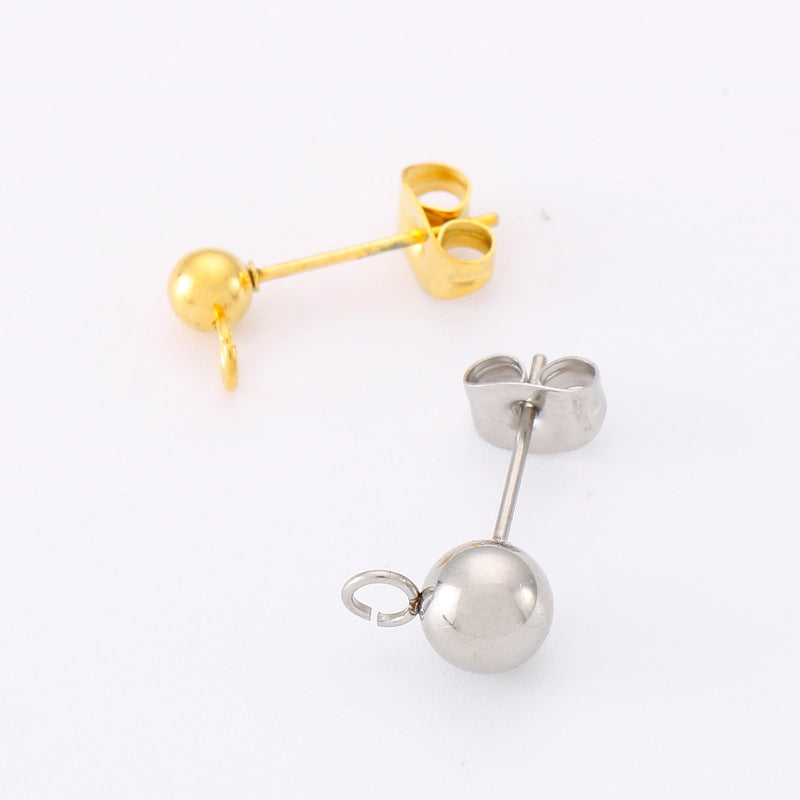 1 Pair Simple Style Geometric Plating Stainless Steel Ear Studs