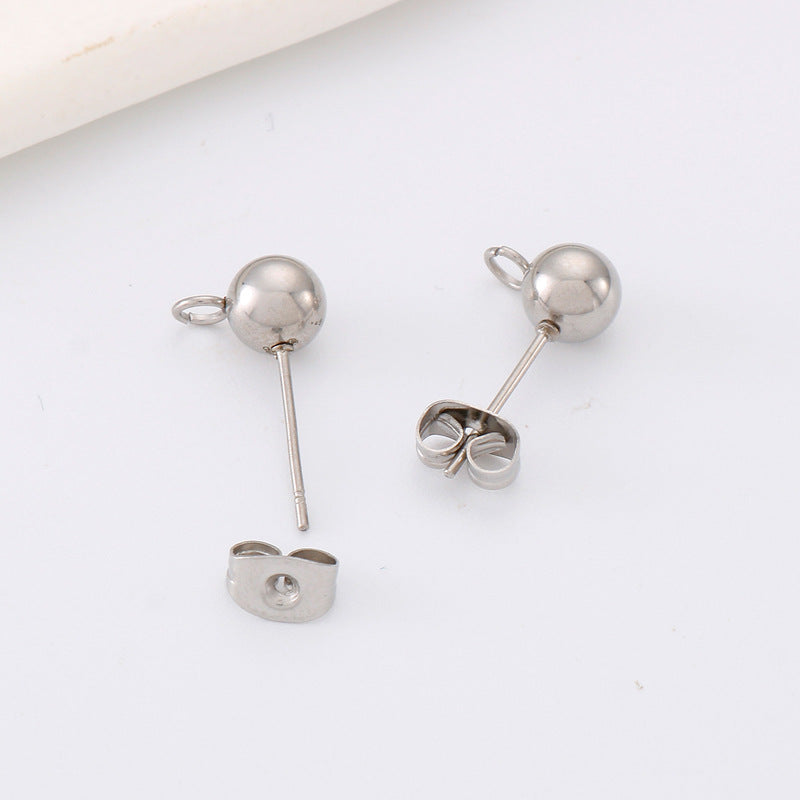 1 Pair Simple Style Geometric Plating Stainless Steel Ear Studs