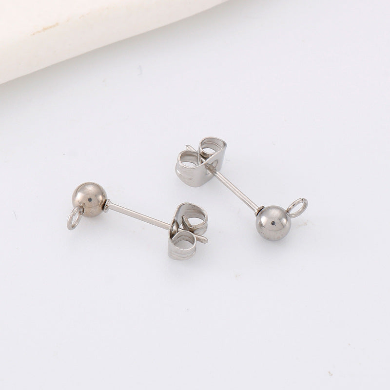 1 Pair Simple Style Geometric Plating Stainless Steel Ear Studs