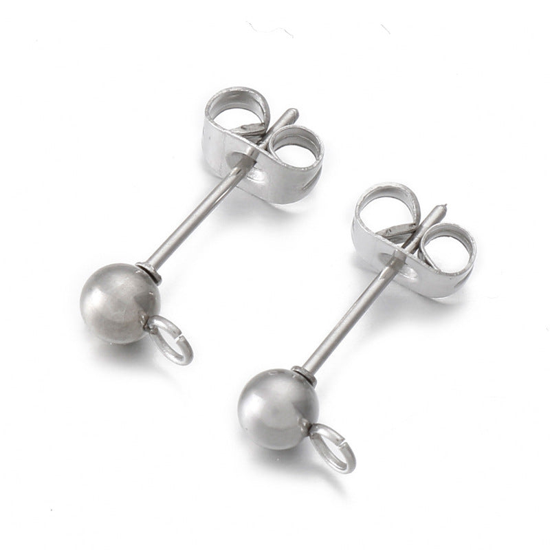 1 Pair Simple Style Geometric Plating Stainless Steel Ear Studs