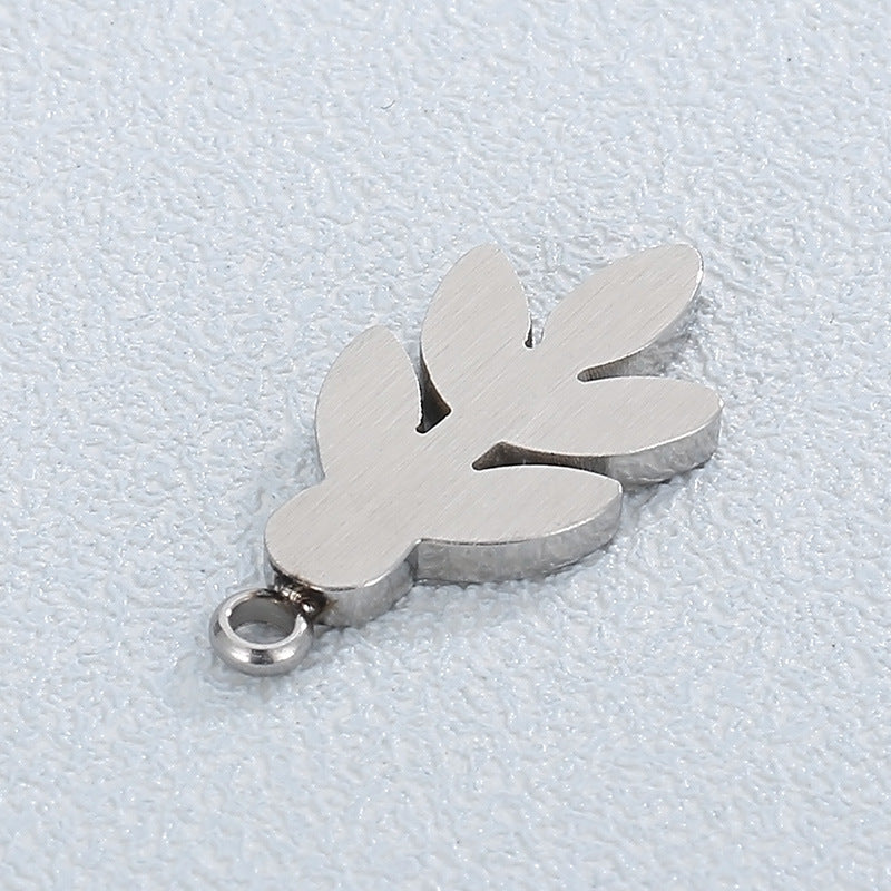 Simple Style Leaf Stainless Steel Jewelry Accessories
