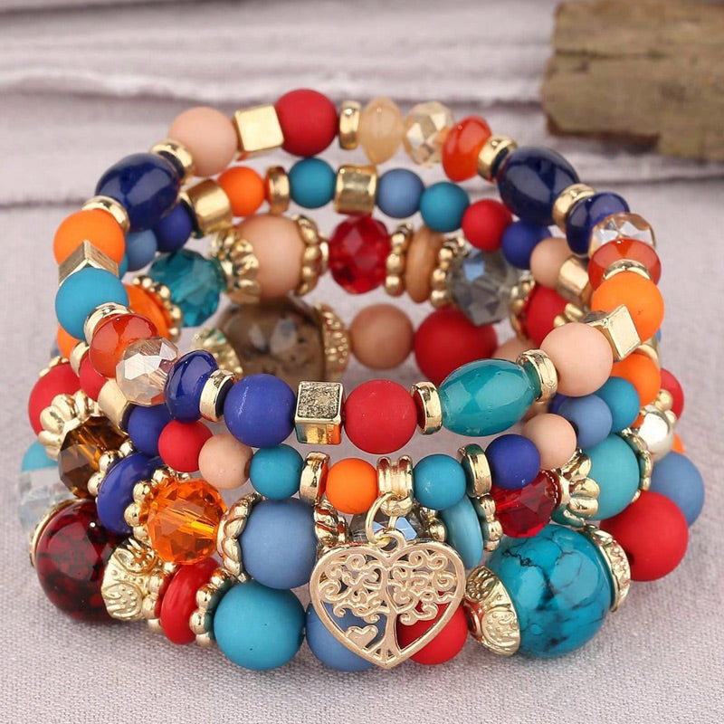 Casual Ethnic Style Geometric Ccb Beaded Women's Bracelets