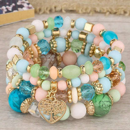 Casual Ethnic Style Geometric Ccb Beaded Women's Bracelets