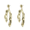 1 Pair Classic Style Geometric Plating Pleated Copper Drop Earrings