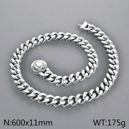 Wholesale Casual Simple Style Geometric Titanium Steel Plating Bracelets Necklace