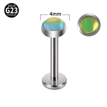 Casual Cute Shiny Solid Color G23 Titanium Lip Stud In Bulk