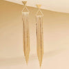 1 Pair Lady Tassel Copper Drop Earrings