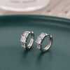 1 Pair Simple Style Round Plating Inlay Copper Zircon Earrings