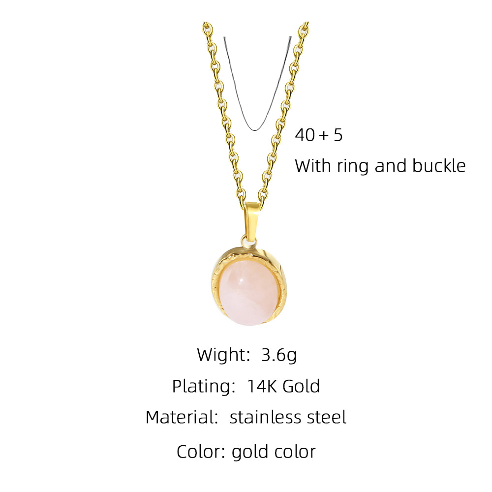 Fashion Simple Style Star Moon Heart Stainless Steel Plating Necklace