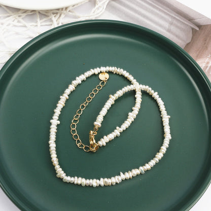 Simple Style Geometric Alloy Freshwater Pearl Necklace